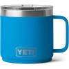 imageYETI Rambler 14 oz Stackable Mug Vacuum Insulated Stainless Steel with MagSlider LidBig Wave Blue