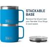 imageYETI Rambler 14 oz Stackable Mug Vacuum Insulated Stainless Steel with MagSlider LidBig Wave Blue