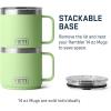 imageYETI Rambler 14 oz Stackable Mug Vacuum Insulated Stainless Steel with MagSlider LidKey Lime