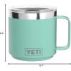 imageYETI Rambler 14 oz Stackable Mug Vacuum Insulated Stainless Steel with MagSlider LidSeafoam