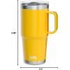 imageYETI Rambler 20 oz Travel Mug Stainless Steel Vacuum Insulated with Stronghold LidAlpine Yellow