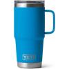 imageYETI Rambler 20 oz Travel Mug Stainless Steel Vacuum Insulated with Stronghold LidBig Wave Blue