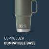 imageYETI Rambler 20 oz Travel Mug Stainless Steel Vacuum Insulated with Stronghold LidCamp Green