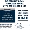 imageYETI Rambler 20 oz Travel Mug Stainless Steel Vacuum Insulated with Stronghold LidCanopy Green