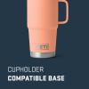 imageYETI Rambler 20 oz Travel Mug Stainless Steel Vacuum Insulated with Stronghold LidLowcountry Peach