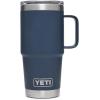 imageYETI Rambler 20 oz Travel Mug Stainless Steel Vacuum Insulated with Stronghold LidNavy