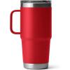 imageYETI Rambler 20 oz Travel Mug Stainless Steel Vacuum Insulated with Stronghold LidRescue Red