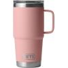 imageYETI Rambler 20 oz Travel Mug Stainless Steel Vacuum Insulated with Stronghold LidSandstone Pink