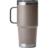 imageYETI Rambler 20 oz Travel Mug Stainless Steel Vacuum Insulated with Stronghold LidSharptail Taupe
