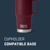 imageYETI Rambler 20 oz Travel Mug Stainless Steel Vacuum Insulated with Stronghold LidWild Vine Red