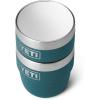 imageYETI Rambler 4 oz Stackable Cup Stainless Steel Vacuum Insulated EspressoCoffee Cup 2 PackAgave Teal
