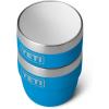 imageYETI Rambler 4 oz Stackable Cup Stainless Steel Vacuum Insulated EspressoCoffee Cup 2 PackBig Wave Blue