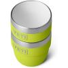 imageYETI Rambler 4 oz Stackable Cup Stainless Steel Vacuum Insulated EspressoCoffee Cup 2 PackChartreuse