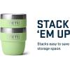 imageYETI Rambler 4 oz Stackable Cup Stainless Steel Vacuum Insulated EspressoCoffee Cup 2 PackKey Lime