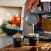 imageYETI Rambler 4 oz Stackable Cup Stainless Steel Vacuum Insulated EspressoCoffee Cup 2 PackSeafoam