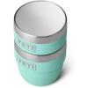 imageYETI Rambler 4 oz Stackable Cup Stainless Steel Vacuum Insulated EspressoCoffee Cup 2 PackSeafoam