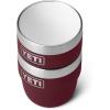imageYETI Rambler 4 oz Stackable Cup Stainless Steel Vacuum Insulated EspressoCoffee Cup 2 PackWild Vine Red
