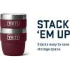 imageYETI Rambler 4 oz Stackable Cup Stainless Steel Vacuum Insulated EspressoCoffee Cup 2 PackWild Vine Red