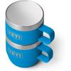 imageYETI Rambler 6 oz Stackable Mug Stainless Steel Vacuum Insulated EspressoCoffee Mug 2 PackBig Wave Blue