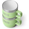 imageYETI Rambler 6 oz Stackable Mug Stainless Steel Vacuum Insulated EspressoCoffee Mug 2 PackKey Lime