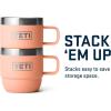 imageYETI Rambler 6 oz Stackable Mug Stainless Steel Vacuum Insulated EspressoCoffee Mug 2 PackLowcountry Peach