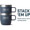 imageYETI Rambler 6 oz Stackable Mug Stainless Steel Vacuum Insulated EspressoCoffee Mug 2 PackNavy