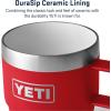 imageYETI Rambler 6 oz Stackable Mug Stainless Steel Vacuum Insulated EspressoCoffee Mug 2 PackRescue Red