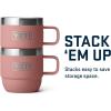 imageYETI Rambler 6 oz Stackable Mug Stainless Steel Vacuum Insulated EspressoCoffee Mug 2 PackSandstone Pink