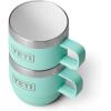 imageYETI Rambler 6 oz Stackable Mug Stainless Steel Vacuum Insulated EspressoCoffee Mug 2 PackSeafoam