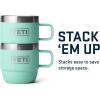 imageYETI Rambler 6 oz Stackable Mug Stainless Steel Vacuum Insulated EspressoCoffee Mug 2 PackSeafoam