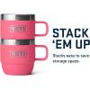 imageYETI Rambler 6 oz Stackable Mug Stainless Steel Vacuum Insulated EspressoCoffee Mug 2 PackTropical Pink