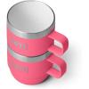 imageYETI Rambler 6 oz Stackable Mug Stainless Steel Vacuum Insulated EspressoCoffee Mug 2 PackTropical Pink