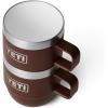 imageYETI Rambler 6 oz Stackable Mug Stainless Steel Vacuum Insulated EspressoCoffee Mug 2 PackWetlands Brown