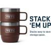 imageYETI Rambler 6 oz Stackable Mug Stainless Steel Vacuum Insulated EspressoCoffee Mug 2 PackWetlands Brown