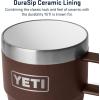 imageYETI Rambler 6 oz Stackable Mug Stainless Steel Vacuum Insulated EspressoCoffee Mug 2 PackWetlands Brown