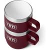 imageYETI Rambler 6 oz Stackable Mug Stainless Steel Vacuum Insulated EspressoCoffee Mug 2 PackWild Vine Red