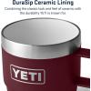 imageYETI Rambler 6 oz Stackable Mug Stainless Steel Vacuum Insulated EspressoCoffee Mug 2 PackWild Vine Red