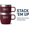 imageYETI Rambler 6 oz Stackable Mug Stainless Steel Vacuum Insulated EspressoCoffee Mug 2 PackWild Vine Red