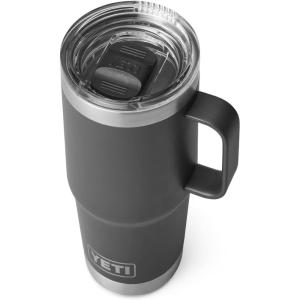 imageYETI Rambler 20 oz Travel Mug Stainless Steel Vacuum Insulated with Stronghold LidCharcoal