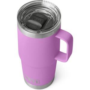 imageYETI Rambler 20 oz Travel Mug Stainless Steel Vacuum Insulated with Stronghold LidDesert Bloom