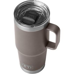 imageYETI Rambler 20 oz Travel Mug Stainless Steel Vacuum Insulated with Stronghold LidSharptail Taupe