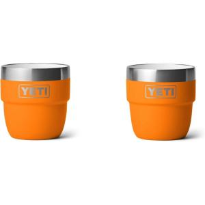 imageYETI Rambler 4 oz Stackable Cup Stainless Steel Vacuum Insulated EspressoCoffee Cup 2 PackKing Crab