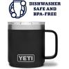 imageYETI Rambler 10 oz Stackable Mug Vacuum Insulated Stainless Steel with MagSlider LidBlack