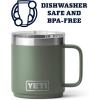 imageYETI Rambler 10 oz Stackable Mug Vacuum Insulated Stainless Steel with MagSlider LidCamp Green