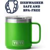 imageYETI Rambler 10 oz Stackable Mug Vacuum Insulated Stainless Steel with MagSlider LidCanopy Green