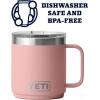 imageYETI Rambler 10 oz Stackable Mug Vacuum Insulated Stainless Steel with MagSlider LidSandstone Pink