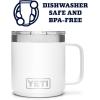 imageYETI Rambler 10 oz Stackable Mug Vacuum Insulated Stainless Steel with MagSlider LidWhite