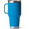imageYETI Rambler 30 oz Travel Mug Stainless Steel Vacuum Insulated with Stronghold LidBig Wave Blue