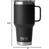 imageYETI Rambler 30 oz Travel Mug Stainless Steel Vacuum Insulated with Stronghold LidBlack