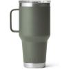 imageYETI Rambler 30 oz Travel Mug Stainless Steel Vacuum Insulated with Stronghold LidCamp Green